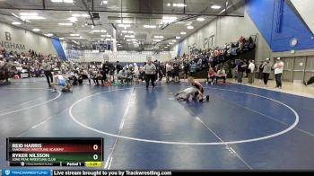 80 lbs Quarterfinal - Reid Harris, Sanderson Wrestling Academy vs Ryker Nilsson, Lone Peak Wrestling Club