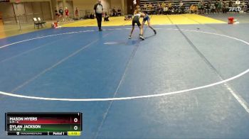 95 lbs Quarterfinals (8 Team) - Mason Myers, K-M vs Dylan Jackson, St. Peter
