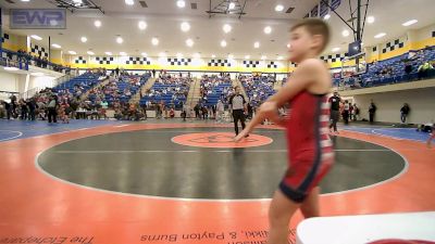 76-83 lbs Rr Rnd 3 - Jaxen Woods, Verdigris Youth Wrestling vs Fisher Hutchins, Salina Wrestling Club