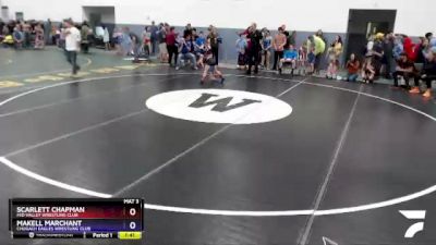 60 lbs Final - MaKell Marchant, Chugach Eagles Wrestling Club vs Scarlett Chapman, Mid Valley Wrestling Club