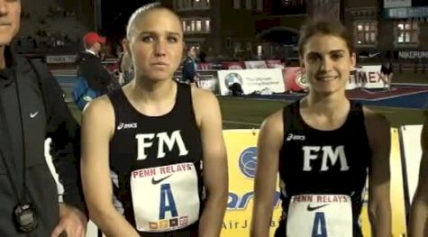 Fayetteville-Manlius girls HS Girls DMR Champs 2011 Penn Relays