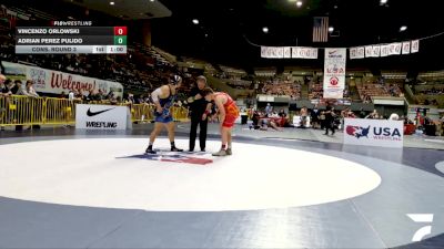 Open Men - 86 lbs Cons. Round 3 - Vincenzo Orlowski vs Adrian Perez Pulido