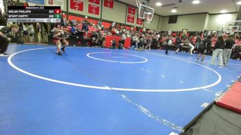 92 lbs Round Of 16 - Nolan Phillips, Poteau vs Wyatt Chitty, Gore Public Schools