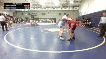 235 lbs Semifinal - Alison Cortes, Rio Mesa vs Trinity Tipton, Camarillo