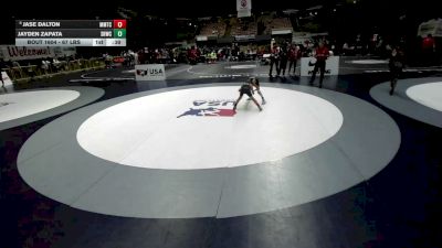 67 lbs Semis - Jase Dalton, MTC - MANTANONA TRAINING CENTER vs Jayden Zapata, Savage House Wrestling Club