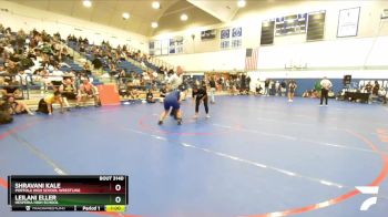 145 lbs 5th Place Match - Leilani Eller, Hesperia High School vs Shravani Kale, Portola High School Wrestling