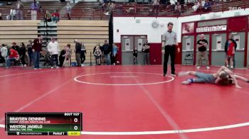 62-69 lbs Cons. Round 2 - Weston Jagielo, Roncalli Wr. Fou. vs Brayden Denning, Mount Vernon Wrestling Club