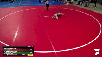 88 lbs Semis & 1st Wrestleback (8 Team) - Mason Carlson, Hutchinson vs Gideon Muller, Pine Island