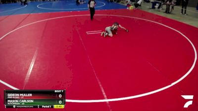 88 lbs Semis & 1st Wrestleback (8 Team) - Mason Carlson, Hutchinson vs Gideon Muller, Pine Island