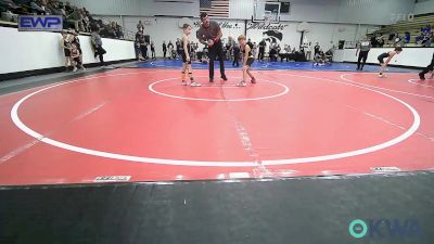 64 lbs Quarterfinal - Hayden Wenetshlager, Salina Wrestling Club vs Jaxsen Woolman, Vinita Kids Wrestling