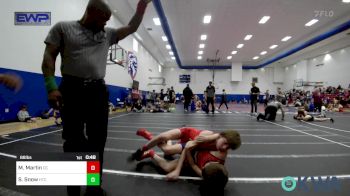 88 lbs Rr Rnd 3 - Mason Martin, Del City Little League vs Slayde Snow, Hinton Takedown Club