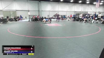 126 lbs Quarters & 1st Wb (16 Team) - Nathan Walkowiak, Michigan vs Braden Sellers, Louisiana Blue