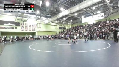 285 lbs Semifinal - Ricardo Hernandez, BELL vs Justin-Christopher Conley, BANNING