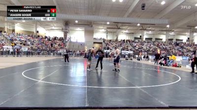 AA 285 lbs Champ. Round 1 - Joaquin Goque, Cordova High School vs Peter Savarino, Summit High School