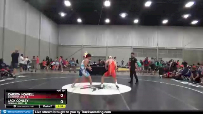 160 lbs Round 3 (8 Team) - Carson Howell, California Gold vs Jack ...