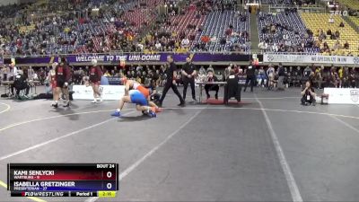 180 lbs Semis & 3rd Wb (16 Team) - Isabella Gretzinger, Presbyterian vs Kami Senlycki, Wartburg