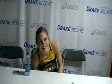 Betsy Flood after 1500 2011 Drake Relays