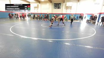 Boys 132 lbs Cons. Round 2 - Cole Stevenson, Gunn Boys vs Fransisco Rivera, Hollister Boys