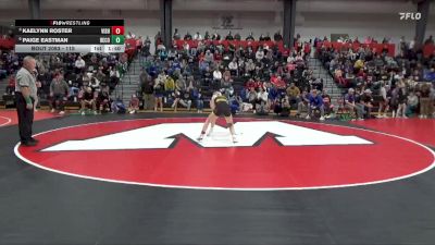 115 lbs Quarterfinal - Kaelynn Roster, Vinton-Shellsburg vs Paige Eastman, Benton Community