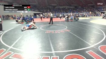 4A Boys 150 lbs Cons. Semi - Brayden Cooley, Seaside Boys vs Earl Oliver, Madras Boys