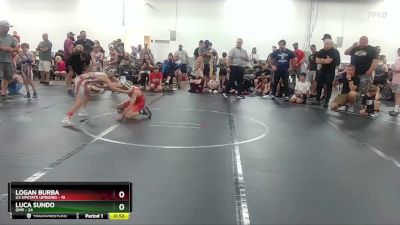 72 lbs Round 3 (4 Team) - Luca Sundo, OMP vs Logan Burba, U2 Upstate Uprising