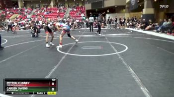 120 lbs Round 5 (6 Team) - Carsen Owens, SlyFox Black vs Peyton Chainey, The Untouchables