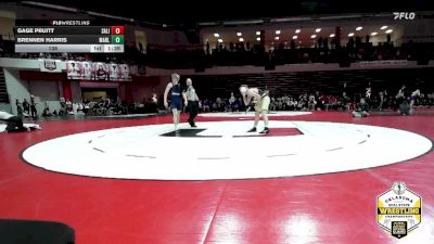 138 lbs Semifinals (8 Team) - Gage Pruitt, SALINA vs Brennen Harris, MARLOW