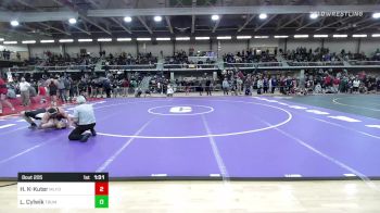 220 lbs Round Of 16 - Hampton Kaye-Kuter, Milford vs Lukas Cylwik, Trumbull