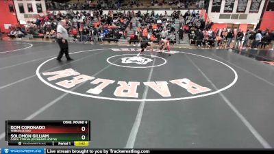 138 lbs Cons. Round 6 - Solomon Gilliam, Carol Stream (GLENBARD NORTH) vs Dom Coronado, YORKVILLE (HS)