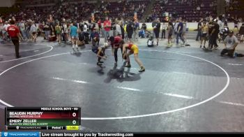 80 lbs Cons. Round 5 - Beaudin Murphy, Billings Wrestling Club vs Emery Zeller, Black Fox Wrestling Academy