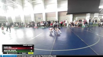 52 lbs Champ. Round 1 - Alex Hill, Hook`Em Wrestling Club vs Boston Shupe, Morgan Wrestling Club