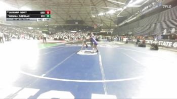 Girls 3A 115 lbs Quarterfinal - Jayanna Ivory, Oak Harbor (Girls) vs Kamiah Gaerlan, Kelso (Girls)