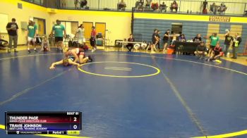 144 lbs Quarterfinal - Thunder Page, Kanza FS/GR Wrestling Club vs Travis Johnson, Next Level Training Academy