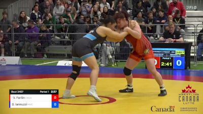 65kg 1st Place Match - Victoria Fortin, Edmonton WC vs Giuliana Iannuzzi, Montreal WC