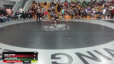 106 lbs Champ. Round 2 - Carlton King, Montgomery Bell Academy vs Nick Moore, Houston