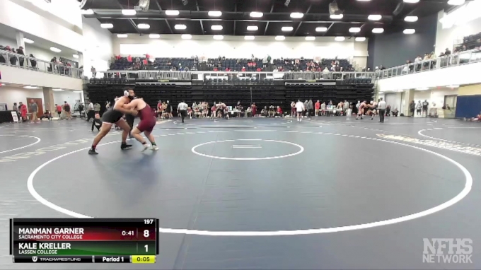 285 lbs Cons. Round 7 - Chris Bayne, Fresno City vs Dib Sawaya, Mt San ...