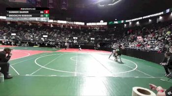 122 lbs Quarterfinal - Brooklyn Robison, ATAA vs Summer Banker, Unattached