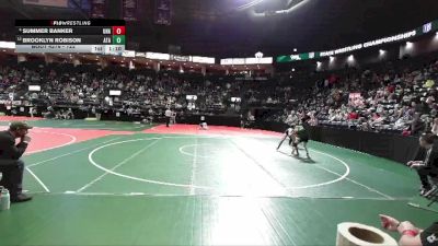 122 lbs Quarterfinal - Brooklyn Robison, ATAA vs Summer Banker, Unattached