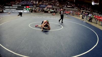 D 3 113 lbs Semifinal - Logan Cornett, Evangel Christian vs Keihl Callaghan, De La Salle