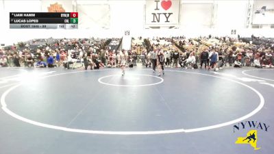 99 lbs Cons. Round 3 - Liam Hamm, Bulldogs Youth Wrestling (Far Western) vs Lucas Lopes, Club Not Listed