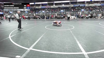 115 lbs Consi Of 8 #2 - Jacobi Cobbs, Belleville Little Devils vs Devastating Brown, Bonner Springs Wrestling Club