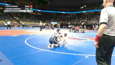 132 Class 2 lbs Quarterfinal - Graden Anderson, Father Tolton Regional Catholic vs Lucas Asinger, Herculaneum