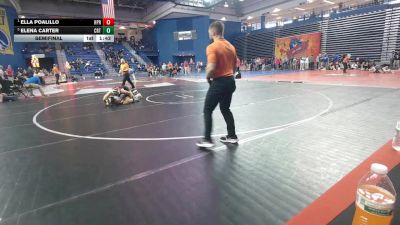155 lbs Semifinal - Ella Poalillo, High Point Regional vs Elena Carter, Courtland