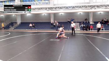 125 lbs Champ. Round 1 - Colt Collett, Cowley College vs Thomas Valdez, Colorado State University - Pueblo