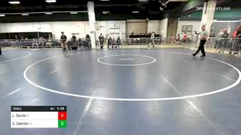 95 lbs Quarterfinal - Liam Davis, FL vs Chris Dennis, PA