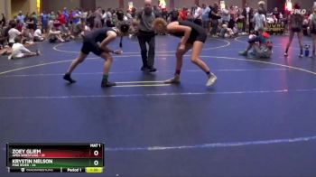 120/130 Cons. Round 1 - Krystin Nelson, Pine River vs Zoey Gliem, Apex Wrestling