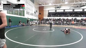 120 lbs Champ. Round 2 - Sebastian Bautista, Villa Park vs Jeremiah Vallin, Eastside