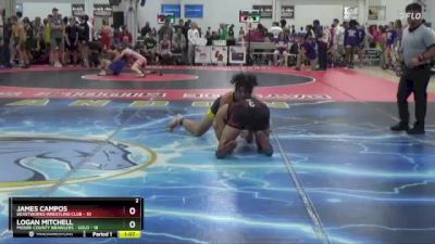 138 lbs Round 2 (4 Team) - Logan Mitchell, MOORE COUNTY BRAWLERS - GOLD vs James Campos, BEASTWORKS WRESTLING CLUB