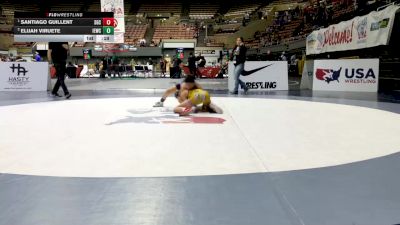 Novice Boys - 98 lbs 1st Place Match - Santiago Guillent, Socal Grappling Club vs Elijah Viruete, Inland Elite Wrestling Club