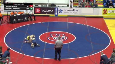 98 lbs Round Of 16 - Violet Weber, Mt. Lebanon vs Kendall Parrish, Upper Perkiomen